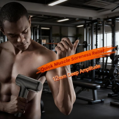 8-in-1 Smart Percussion Massage Gun | 20 Speeds for Full-Body Deep Muscle Therapy & Relaxation