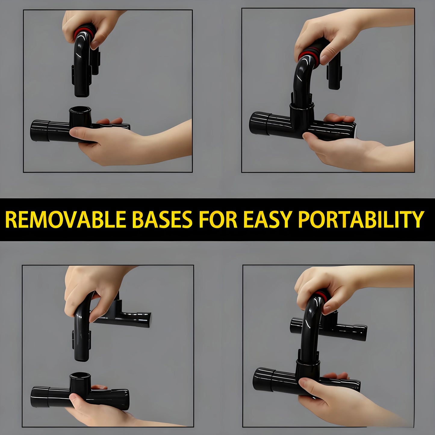 Push Up Bars – Ergonomic Handles, Anti-Slip, Portable for Home Fitness Training