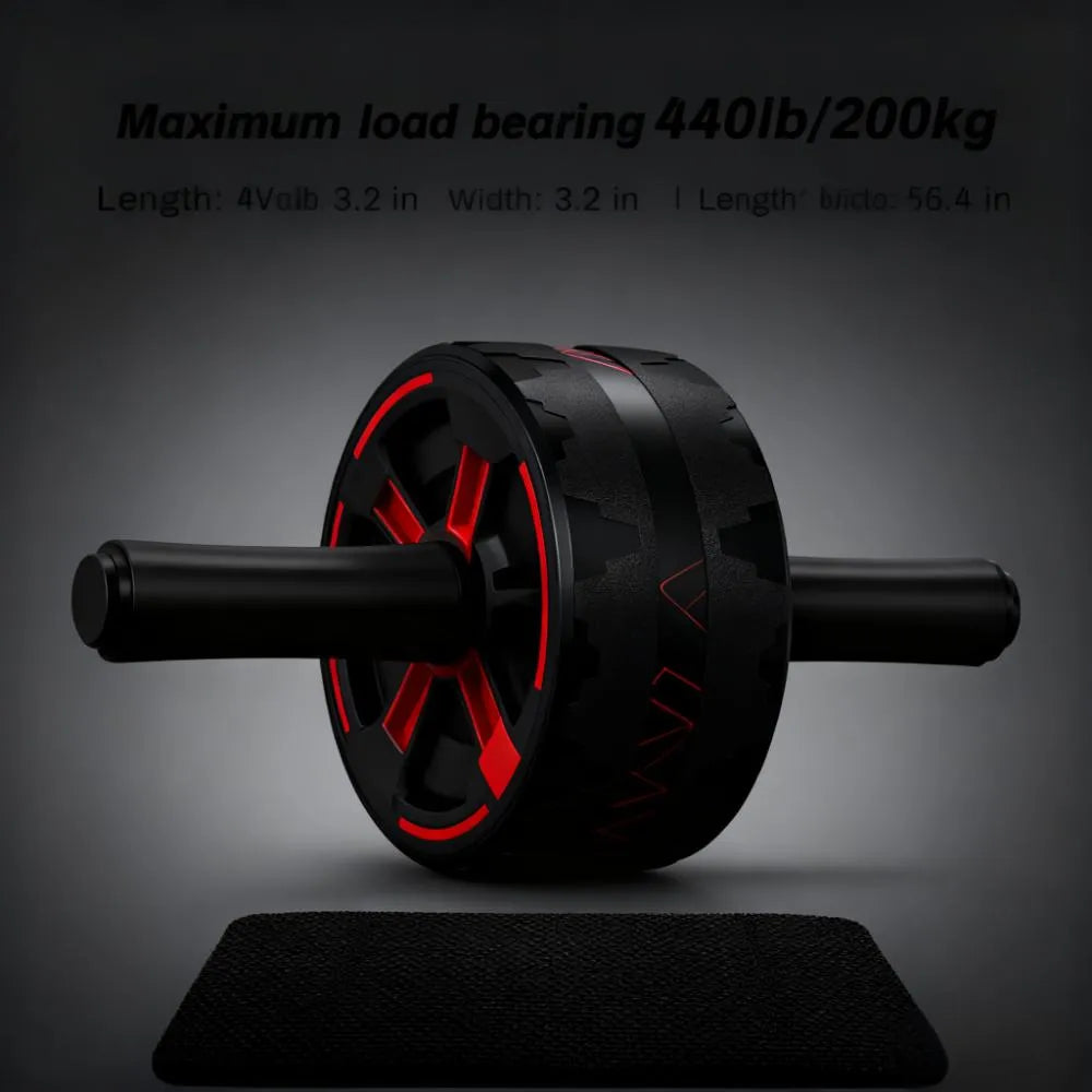 Ab Wheel Roller – Core Strength & Abs Workout, Knee Pad for Home Gym Use