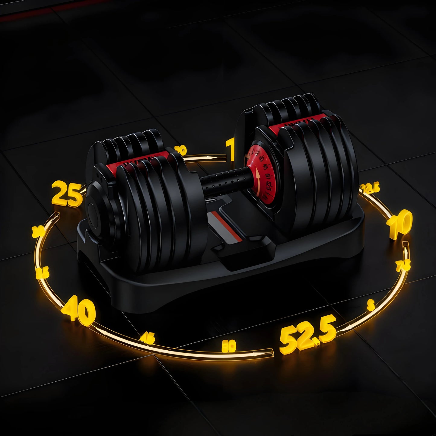 Adjustable Dumbbell Set – 105 lbs Total, 15-in-1 for Full Body Strength Training